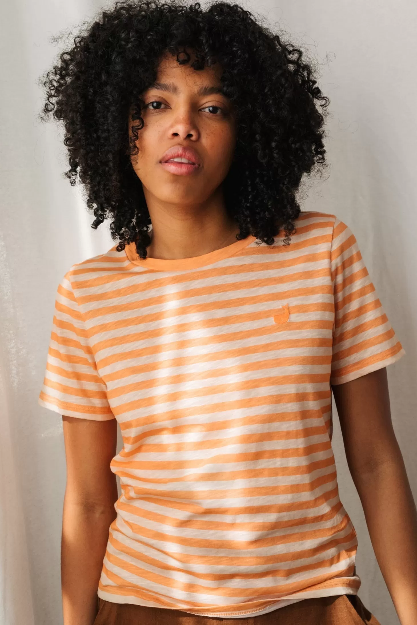 Shop Twothirds Bablon-Tangerine Stripes