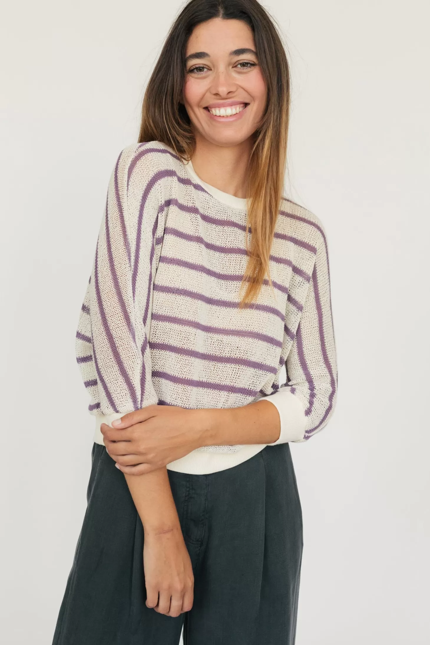 Online Twothirds Boddam-Lilac Stripes