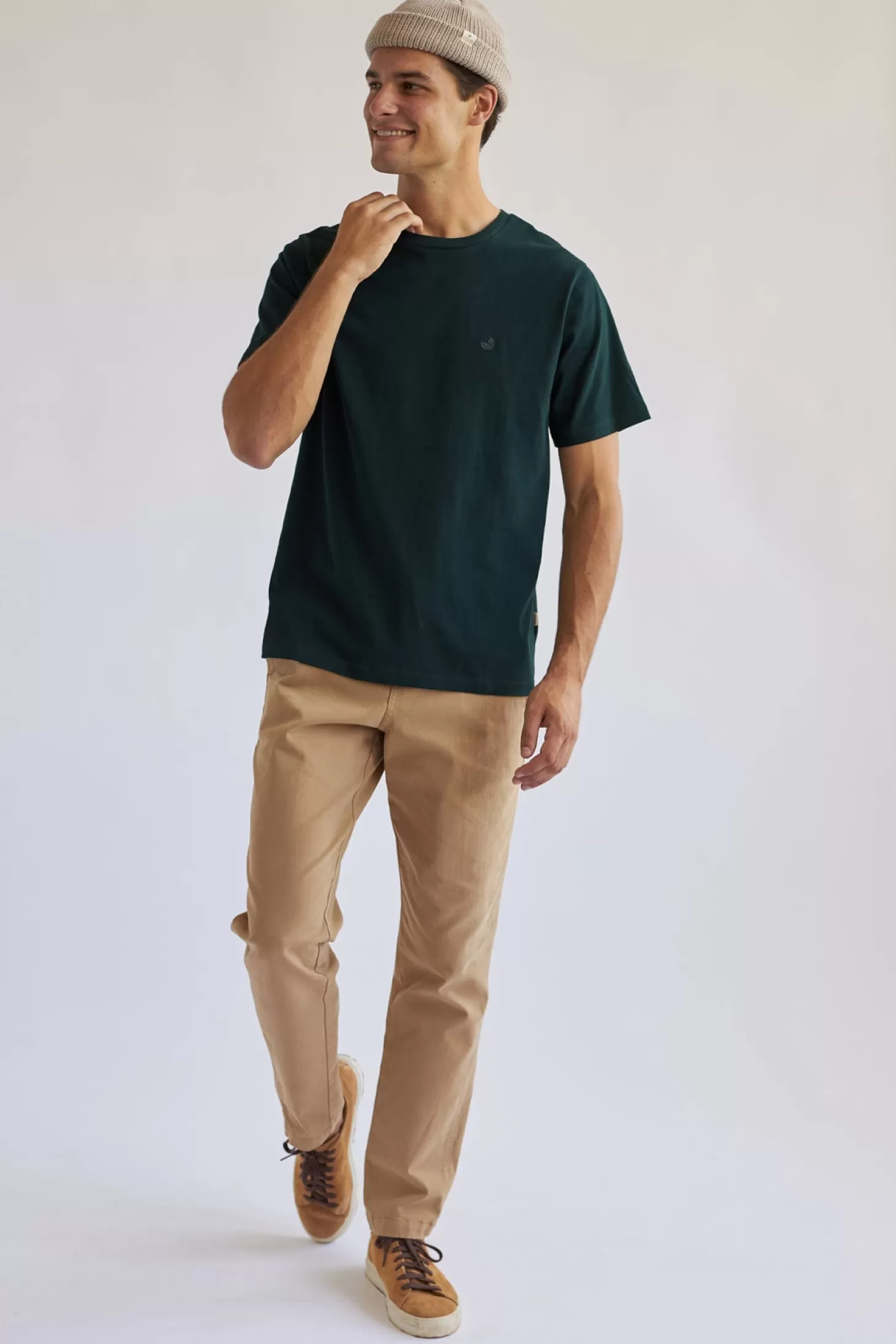 Fashion Twothirds The Organic Cotton Tee-Dark Green