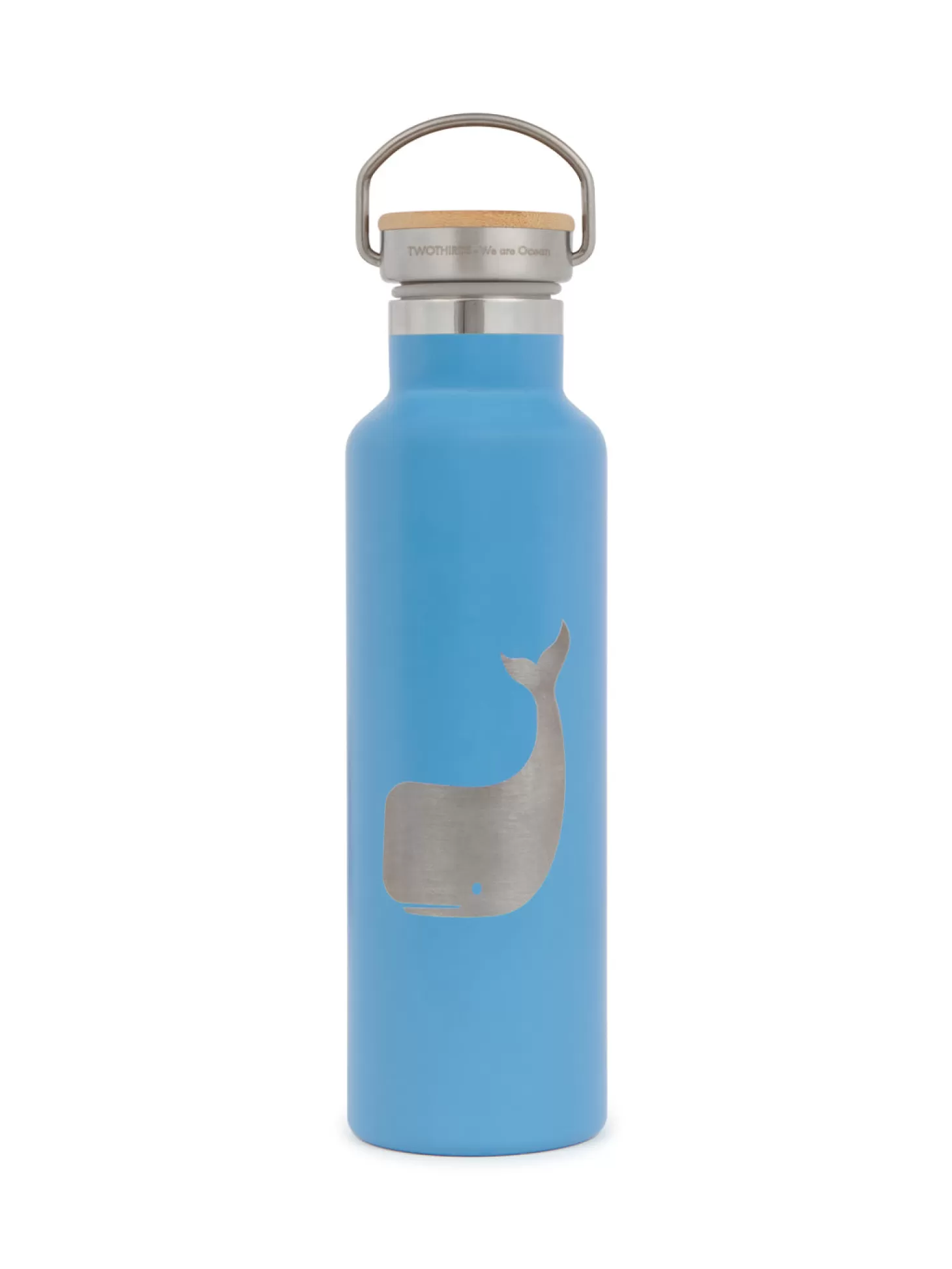 New Twothirds Thermo Bottle Contrast Whale-Blue Steel