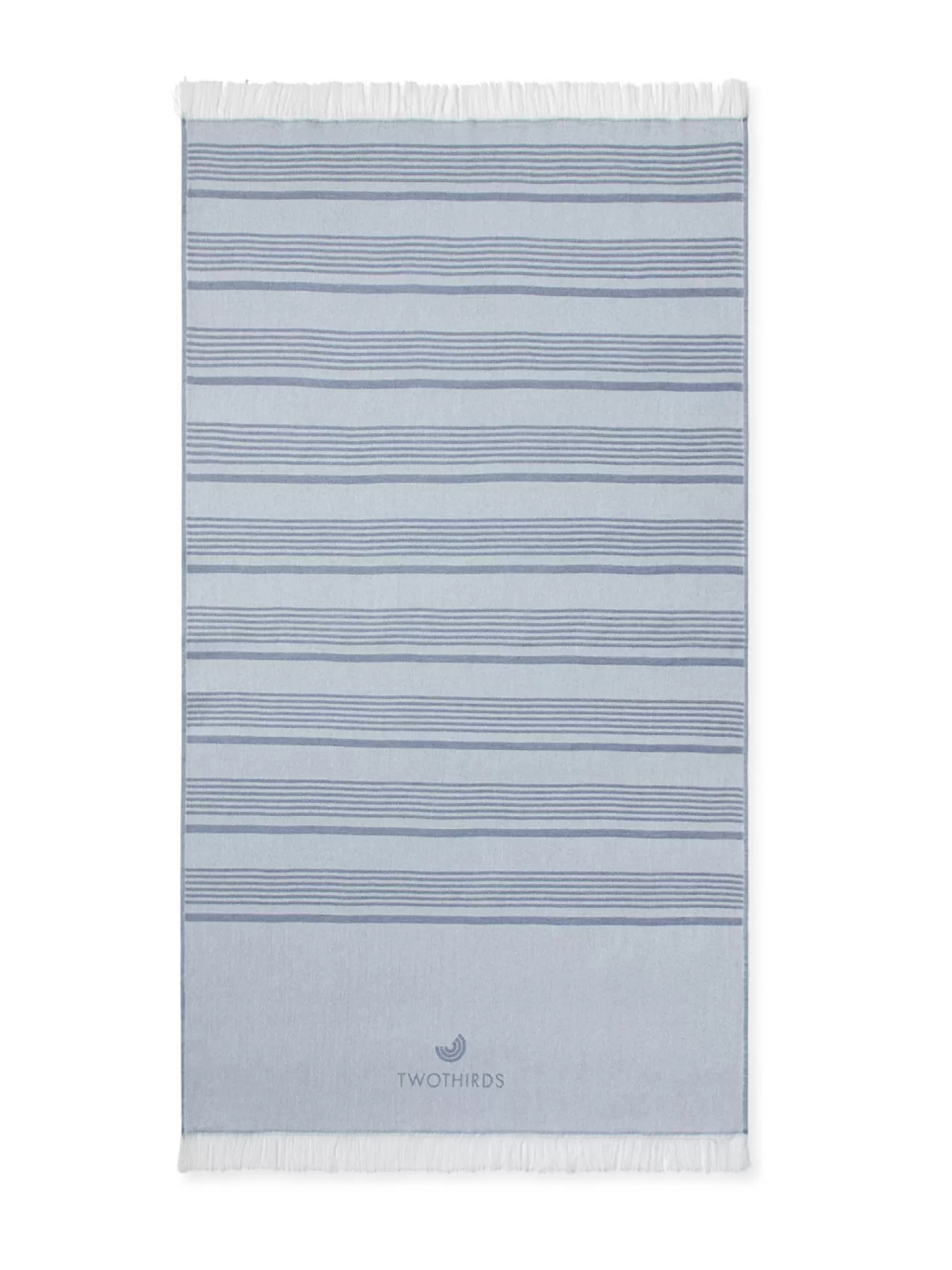 Flash Sale Twothirds Travel towel Thin Stripes-Blue