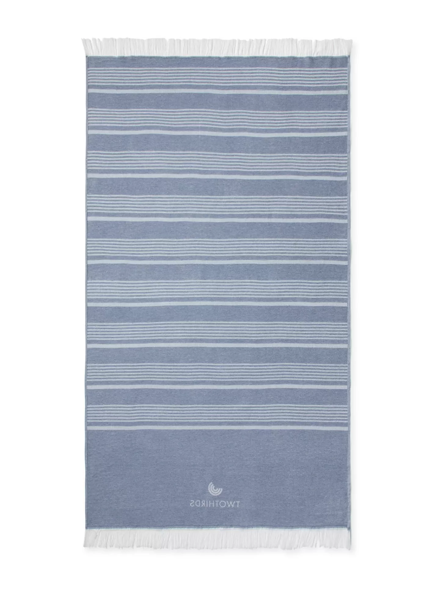 Flash Sale Twothirds Travel towel Thin Stripes-Blue