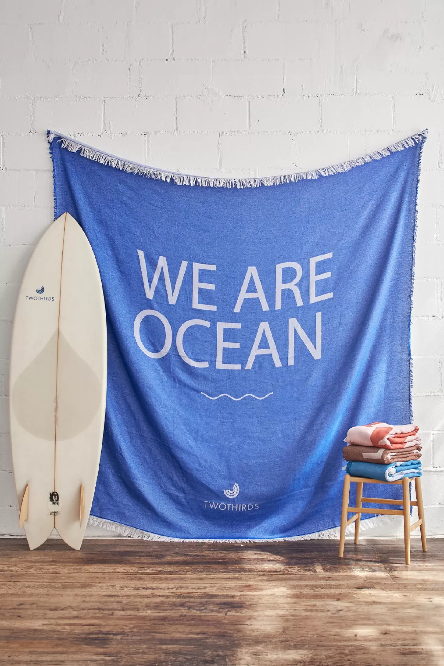 Fashion Twothirds Travel Towel We Are Ocean Big-Blue